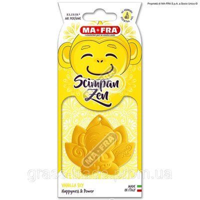 ГУМОВИЙ АРОМАТИЗАТОР SCIMPANZEN GIALLO VANILLA SKY Mafra H1132 фото