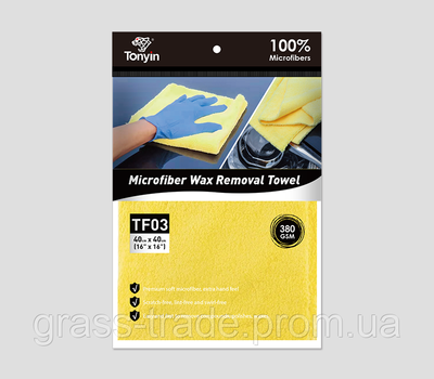 WAX REMOVAL TOWEL (laser cut, edgeless) Серветка для розполірування покриттів 40*40 (300 г/м2) TF03A фото