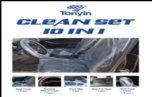CAR CLEAN SET (10 IN 1) НАБІР ПЛІВОК ДЛЯ ОЧИЩЕННЯ АВТО TT22 фото